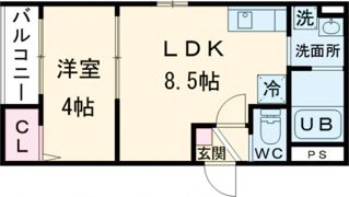 CRASTINE魚住町の間取り画像