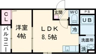 CRASTINE魚住町の間取り画像