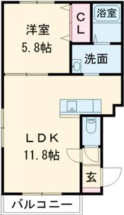 アビターレ中島の間取り画像