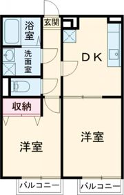 アムール松葉の間取り画像