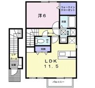 フリーデンス ヴァルトⅡ番館の間取り画像