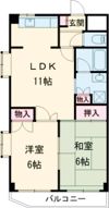 鶴見パールハイツの間取り画像