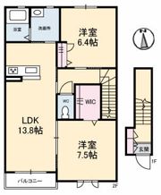 シャーメゾン円座 Ⅱの間取り画像