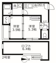 プラージュ外新町の間取り画像