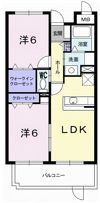 プリムロ－ズK Ⅱの間取り画像