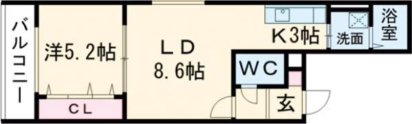 プルミエ参番館の間取り画像