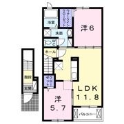 エ－デル ハオスⅠ Cの間取り画像