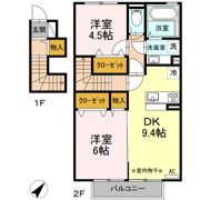ターナ木曽西 A棟の間取り画像