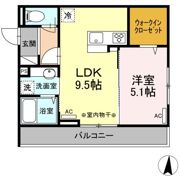 アビタシオン中央林間の間取り画像