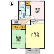 セジュールエスポワール Ⅱの間取り画像