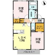 リビングタウン松縄 B棟の間取り画像