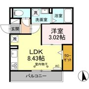 D-ROOM茜部本郷の間取り画像