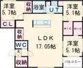 ノルフィーノ旭町Ⅱの間取り画像