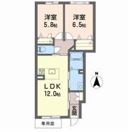 リリガーデン別府の間取り画像