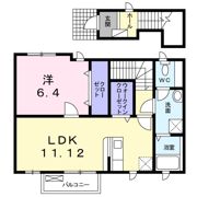 ラ・クゥー Aの間取り画像