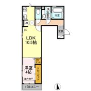 アンベル新山口Ⅱの間取り画像