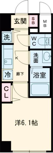 ポルト・ボヌール神戸湊川公園の間取り画像
