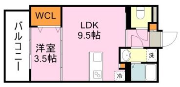 LEAD IN AIS鹿大前の間取り画像