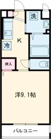 ラフィネ大安Bの間取り画像