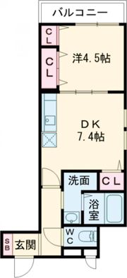 フジパレス鶴見Ⅵ番館の間取り画像