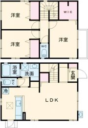 関本貸家の間取り画像