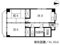 コーポ英の間取り画像