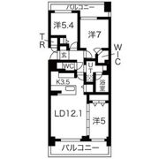 ブランズ円山北6条の間取り画像