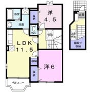 アンソレイエⅠ番館の間取り画像