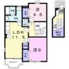 アンソレイエⅠ番館の間取り画像