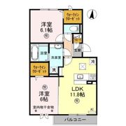 ﾛｲｼﾞｪﾝﾄﾊﾟｰｸｽ ﾚｲｸﾀｳﾝ Ⅲ Eの間取り画像