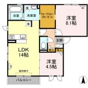 コアロードⅧの間取り画像