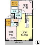 D-square八町通の間取り画像