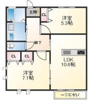 フェリス高浜の間取り画像