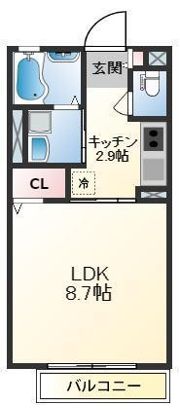 フェリス高浜の間取り画像