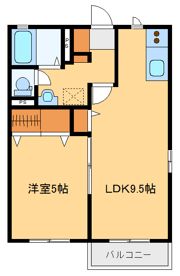 クレストコートBの間取り画像