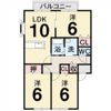 レインボーハイツAの間取り画像