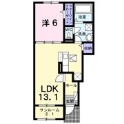 アヴニール ラディユ Ⅱの間取り画像