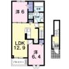 アヴニール ラディユ Ⅱの間取り画像