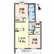 シャーメゾン初月Ⅱ A棟の間取り画像