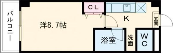 グランソシエ黒髪の間取り画像