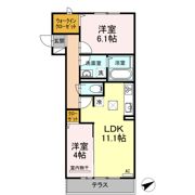 ルークス花園の間取り画像