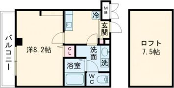 賑町エヌエム・スワサント・キャトルズの間取り画像