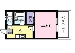 ルガノスチューデントホームBの間取り画像