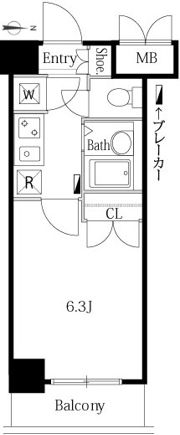 グランシャルム広尾の間取り画像