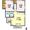 アジュール Bの間取り画像