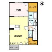ロイヤルスクエア Aの間取り画像