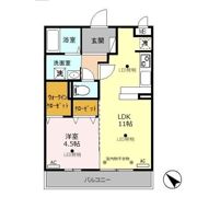リビングタウン鍵山 Cの間取り画像