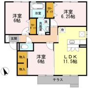R’セレスト Ⅱの間取り画像