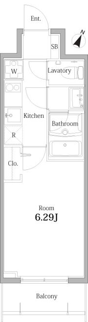 アリシアコート八丁畷の間取り画像