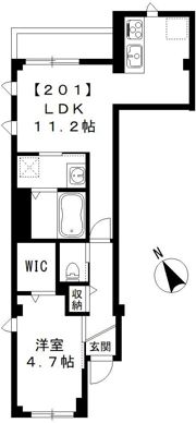 メルヴェイユiの間取り画像